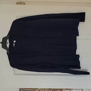Navy Blue Open Cardigan